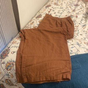 Cute brown linen trousers, only worn once!